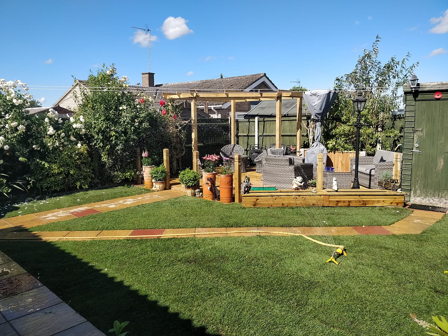 Pergola Over Raised Timber Deck
