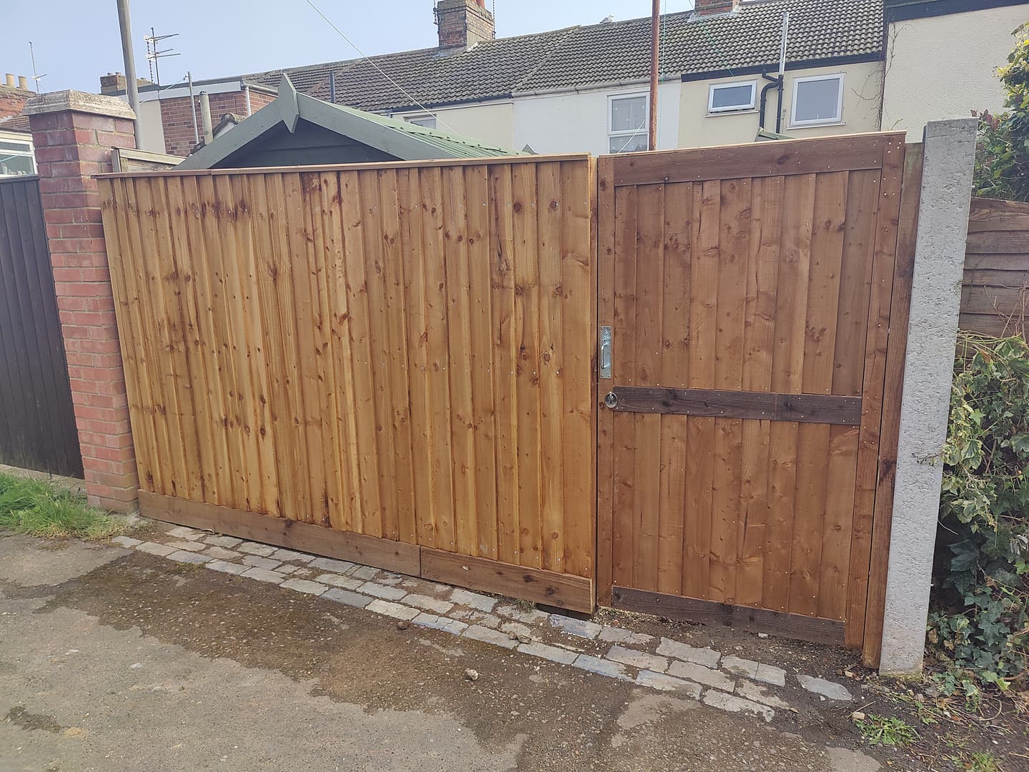 Timber Close-Board Double Gate