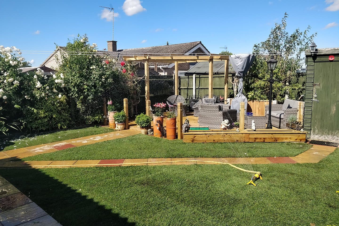 Pergola Over Raised Timber Deck